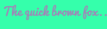 Image with Font Color A580B8 and Background Color 35FFAB